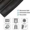 Nonstick Silicone Baguette Mold Perforated French Bread Molds for Baking Tray, Hot Dog Molds, Baking Mat Bread Pan Stick Baking Sheet 5 Black Bread - Image 3