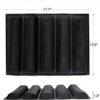 Nonstick Silicone Baguette Mold Perforated French Bread Molds for Baking Tray, Hot Dog Molds, Baking Mat Bread Pan Stick Baking Sheet 5 Black Bread - Image 4