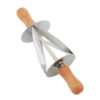 Creative Wooden Handle Stainless Steel Triangle Rolling Dough Cutter for Making Croissant Triangle Rolling Knife For Croissant Bread - Image 7