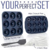 Chefast Non-Stick Donut Pan Combo Kit: BPA-Free Large and Mini Silicone Doughnut Pans, 5 Pastry Bags, and Spatula - Baking Molds for Full-Size and Small Donuts - Baked Doughnuts and Bagels Maker Set - Image 2