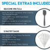 Chefast Non-Stick Donut Pan Combo Kit: BPA-Free Large and Mini Silicone Doughnut Pans, 5 Pastry Bags, and Spatula - Baking Molds for Full-Size and Small Donuts - Baked Doughnuts and Bagels Maker Set - Image 6