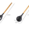 Silicone Kitchen Tools Wooden Handle Cookware set, Spoon, Spatula, Fire-resistant Cooking Set - Image 10
