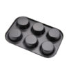 6 Cups DIY Baking Tools Non-stick Steel Cupcake Mold Egg Tart Baking Tray Dish Muffin Cake Mould Biscuit Pan Bakeware - Image 6