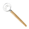 Stainless Steel Danish Dough Whisk with Wood Handle Kitchen Baking Tools - Image 6