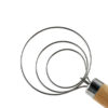 Stainless Steel Danish Dough Whisk with Wood Handle Kitchen Baking Tools - Image 7