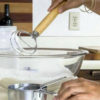 Stainless Steel Danish Dough Whisk with Wood Handle Kitchen Baking Tools - Image 3