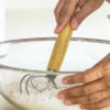 Stainless Steel Danish Dough Whisk with Wood Handle Kitchen Baking Tools