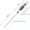 Long Cooking Thermometer Temperature Probe Digital Kitchen Thermometer Instant Read 5 Seconds LCD Large Screen Meat, Barbecue, Pastry, Bath Water Thermometer - Image 2
