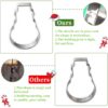 Christmas Cookie Cutter Set, 5 Pack Stainless Steel Christmas Cookie Cutters Shapes, Christmas Biscuit Pastry Baking Cutters Snowflake Christmas Tree Reindeer Gingerbread Man Snowman for Kids - Image 4