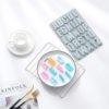 26 English Letters Silicone Cake Molds Cupcake Jelly Candy Fondant Cake Decoration Handmade Baking Mold Chocolate Mould Candy Making Supplies 3D Alphabet Letter Desserts Gum Paste Soap Mould Set 2Pcs - Image 2