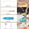 Cake Decorating Supplies 283 PCS KAMIDA Cake Decorating Tools with Rotating Turntable Stand, Leveler, Icing Tips,Disposable Bags,Chocolate Mold, Cake Decorating Kits for Beginners and Pro Cake Lovers - Image 5
