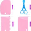 69pcs Piping Bags and Tips Set, Cake Decorating Kits Stainless Steel Baking Tips,3 Reusable Silicone Pastry Bags,3 Icing Smoother, 3 Couplers,6 Silicone Cupcake Baking Cups for Baking Decorating Cake - Image 3