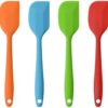 11 inch Rubber Spatula Heat Resistant Non-Stick Flexible Scrapers Baking Mixing Tool (4 Piece)