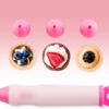 Cake Pop Maker Set with Silicone Molds with 3 Tier Cake Stand, Chocolate Candy Melts Pot, Paper Lollipop Sticks, Silicone Cupcake Molds, Decorating Pen with 4 Piping Tips, Bag and Twist Ties - Image 2