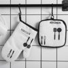Gants Four, 1 Pièces Gant Cuisine, Gants Anti Chaleur, Gant Anti Chaleur Four, 1 Maniques Cuisine et 2 Doigt Disolation Thermique en Silicone, pour Micro-ondes, Barbecue, Cuisson, Grillage - Image 2