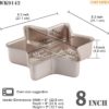 Star-Shaped Cake Pan, 8-Inch Non-Stick Diamond Surface Cake Bread and Meat Bakeware for Oven and Instant Pot Baking - Image 2