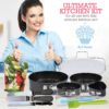 333pcs Cake Decorating Kit - Complete Cake Decorating Supplies & Baking Supplies - Baking Kit with 2 Piping Bags and 55 Tips - Frosting Bags and Tips with Turntable - Cupcake Decorating Kit - Image 2