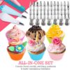 333pcs Cake Decorating Kit - Complete Cake Decorating Supplies & Baking Supplies - Baking Kit with 2 Piping Bags and 55 Tips - Frosting Bags and Tips with Turntable - Cupcake Decorating Kit - Image 3