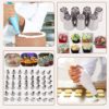 Cake Decorating Supplies 283 PCS KAMIDA Cake Decorating Tools with Rotating Turntable Stand, Leveler, Icing Tips,Disposable Bags,Chocolate Mold, Cake Decorating Kits for Beginners and Pro Cake Lovers - Image 4