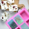 3 Pack Silicone Soap Molds,6 Cavities Silicone Baking Mold,Rectangle and Different Flower Shapes, Perfect for Soap Making, Handmade Cake Chocolate Biscuit, Pudding. BPA Free - Image 2
