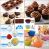 Cake Decorating Supplies 283 PCS KAMIDA Cake Decorating Tools with Rotating Turntable Stand, Leveler, Icing Tips,Disposable Bags,Chocolate Mold, Cake Decorating Kits for Beginners and Pro Cake Lovers - Image 3