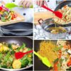 11 inch Rubber Spatula Heat Resistant Non-Stick Flexible Scrapers Baking Mixing Tool (4 Piece) - Image 5