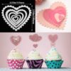4 Pieces Metal Die Cuts in Rectangle, Heart, Round and Oval Shape Metal Cutting Stencil Embossing Dies Template Metal Cutting Dies for DIY Scrapbook Album Paper Card Cake Topper Craft Making - Image 3