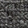 50pcs Cookie Molds  DIY Bakeware Cookie Mold Cartoon Cookie Cutters Biscuit Mold Christmas Cartoon Biscuit Mold - Image 3